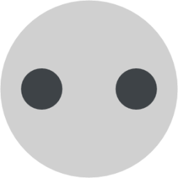 white Go piece with dots emoji