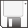 white hard shell floppy disk emoji