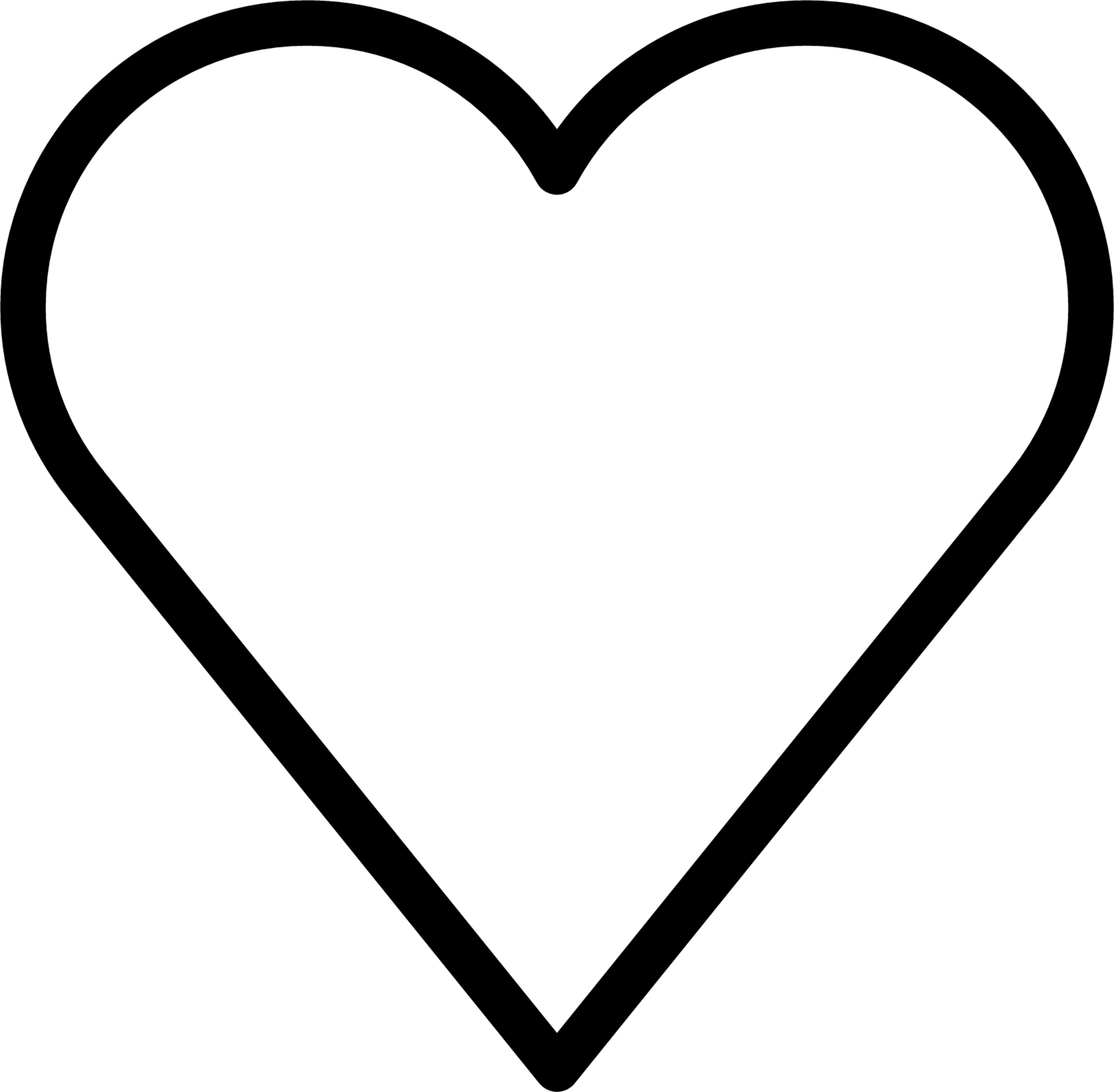 white heart transparent