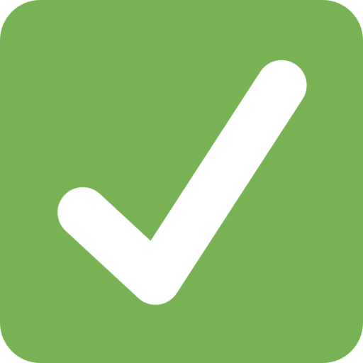white heavy check mark Emoji - Download for free – Iconduck