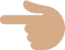 white left pointing backhand index tone 3 emoji