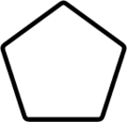 white pentagon emoji