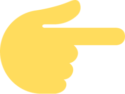 white right pointing backhand index emoji