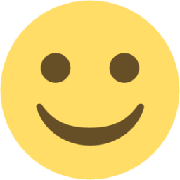 white smiling face emoji
