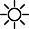 white sun with rays emoji