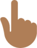 white up pointing backhand index tone 4 emoji