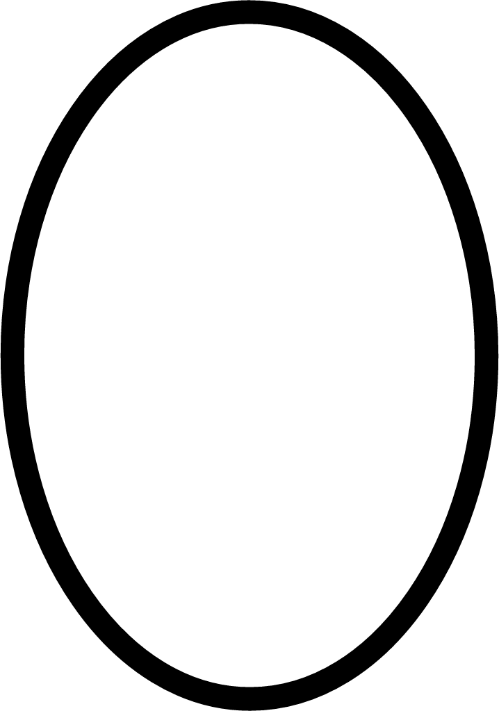 white vertical ellipse emoji