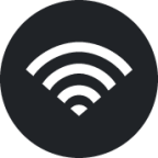 wifi (sharp filled) icon