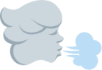 wind blowing face emoji