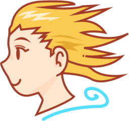 wind blown face (plain) emoji