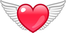 winged heart emoji