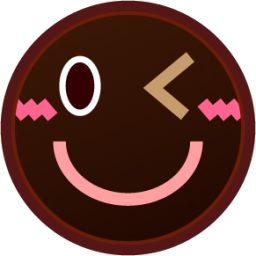 wink (black) emoji