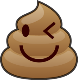 wink (poop) emoji