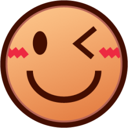 wink (yellow) emoji