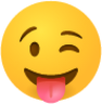 Winking face with tongue emoji emoji
