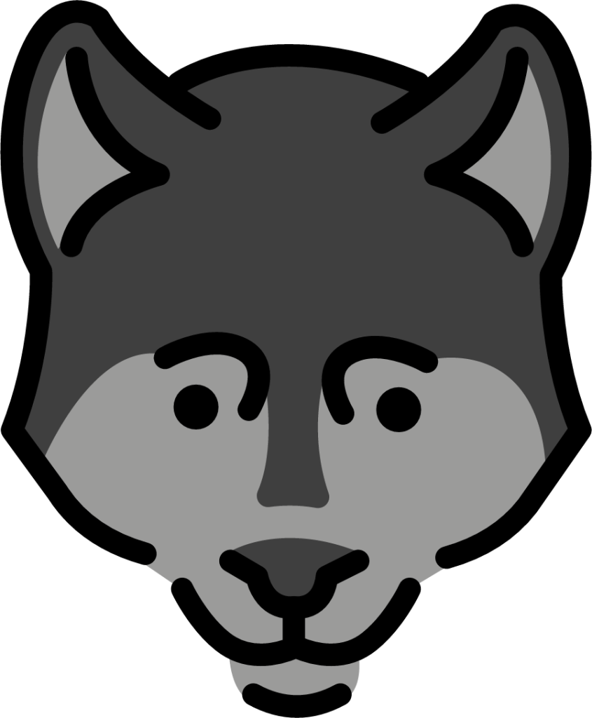 wolf emoji