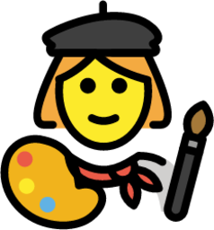 woman artist emoji