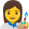 woman artist emoji