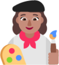 woman artist medium emoji