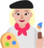 woman artist medium light emoji
