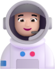 woman astronaut light emoji