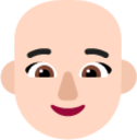 woman bald light emoji