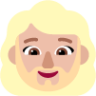 woman beard medium light emoji