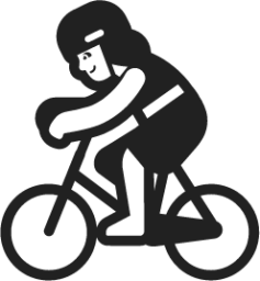 woman biking emoji