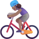 woman biking medium emoji