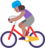 woman biking medium emoji