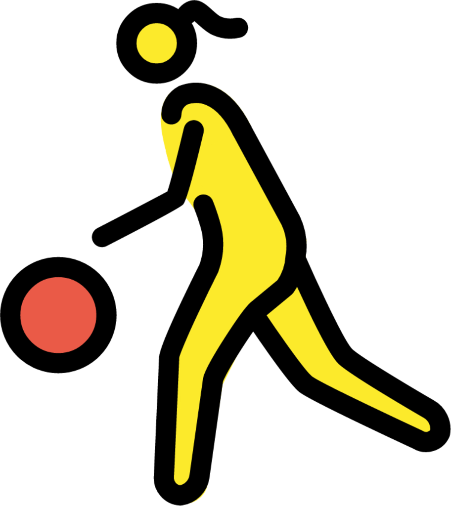woman bouncing ball emoji