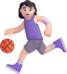 woman bouncing ball light emoji
