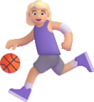 woman bouncing ball medium light emoji