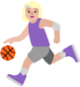 woman bouncing ball medium light emoji