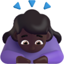 woman bowing dark emoji