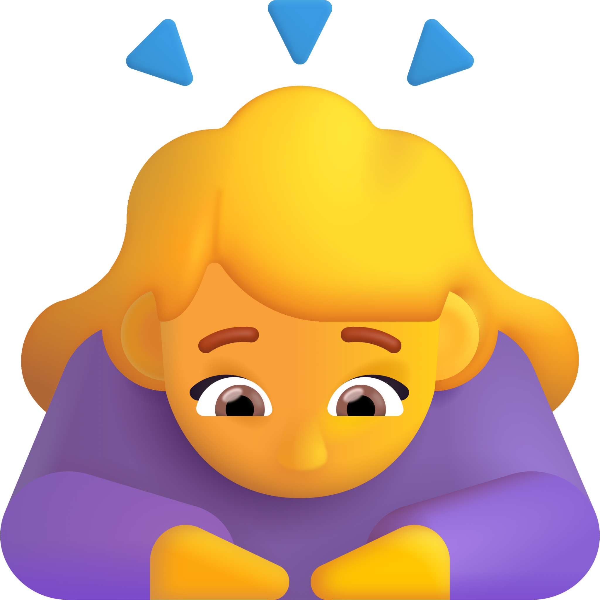 woman bowing default emoji
