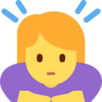 woman bowing emoji