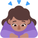 woman bowing medium emoji