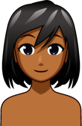 woman (brown) anim emoji