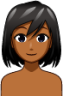 woman (brown) anim emoji