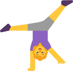 woman cartwheeling default emoji