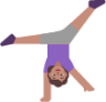 woman cartwheeling medium emoji
