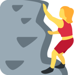 woman climbing emoji