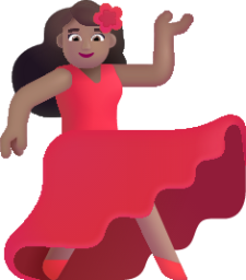 woman dancing medium emoji