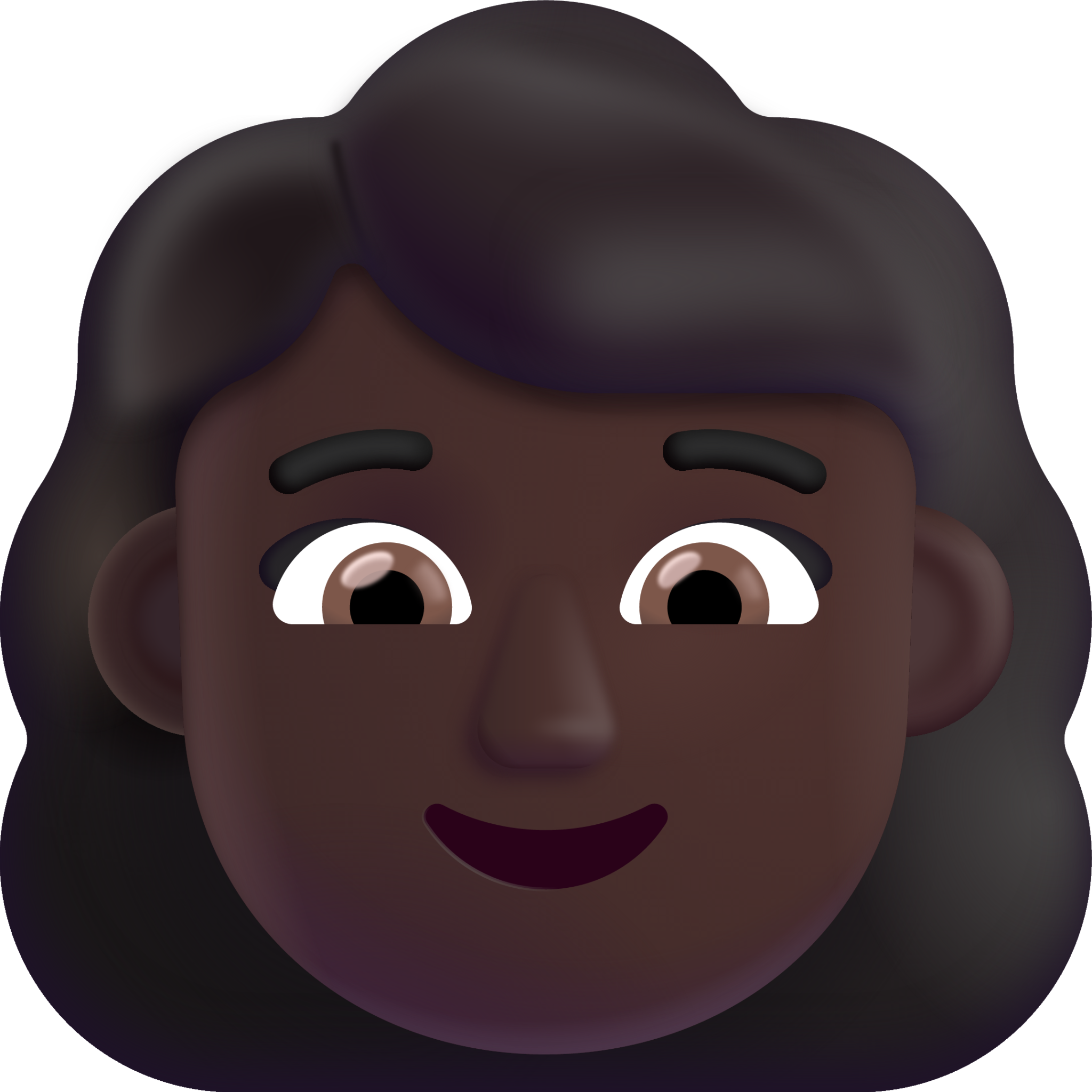 woman dark emoji