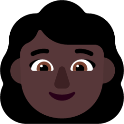 woman dark emoji