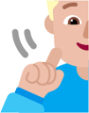 woman deaf medium light emoji
