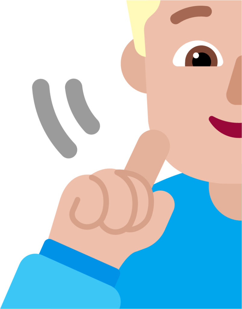 woman deaf medium light emoji