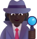 woman detective dark emoji