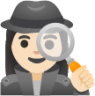 woman detective: light skin tone emoji